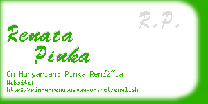 renata pinka business card